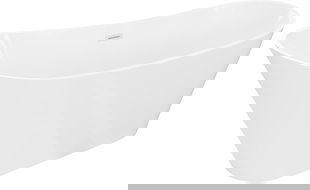 Mexen Dora cadă freestanding 160 x 75 cm, albă, preaplin alb - 52071607500-20