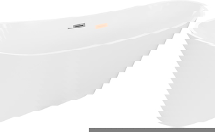 Mexen Dora szabadon álló kád 160 x 75 cm, fehér, túlfolyó rózsaarany - 52071607500-60