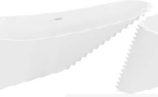 Cada freestanding Mexen Dora 170 x 75 cm, albă, preaplin alb - 52071707500-20