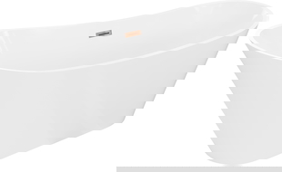 Cadă freestanding Mexen Dora 170 x 75 cm, albă, preaplin aur roz - 52071707500-60