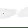 Mexen Dora cadă freestanding 170 x 75 cm, albă, deversare gun gray periat - 52071707500-66