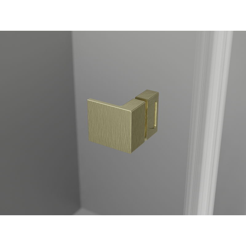 Mexen Lunar L Duo cabină de duș cu ușă batantă stânga 100 x 70 cm, transparent, auriu periat - 834L-100L-070P-55-00