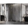 Mexen Lunar L Duo cabină de duș cu deschidere pivotantă 100 x 85 cm, transparentă, aurie periată - 834L-100L-085P-55-00