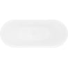 Mexen Lotos cadă de baie freestanding 140 x 75 cm, albă, preaplin alb - 52051407700-20