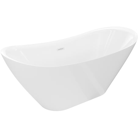 Mexen Lotos cadă de baie freestanding 140 x 75 cm, albă, preaplin alb - 52051407700-20