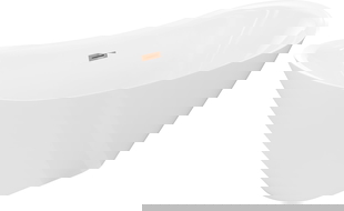 Mexen Lotos cadă de sine stătătoare 140 x 75 cm, albă, preaplin aur roz - 52051407700-60