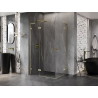 Mexen Lunar L Cabină de duș Duo batantă stânga 105 x 95 cm, transparentă, auriu periat - 834L-105L-095P-55-00