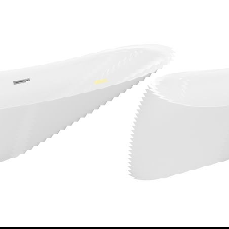 Mexen Lotos cadă independentă 150 x 75 cm, albă, preaplin auriu - 52051507700-50