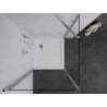 Mexen Pretoria cabina de duș pivotantă 90 x 90 cm, transparentă, crom + cadă Flat - 852-090-090-01-00-4010