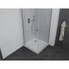 Mexen Pretoria cabină de duș cu ușă batantă 90 x 90 cm, transparent, crom + cadă de duș Flat - 852-090-090-01-00-4010