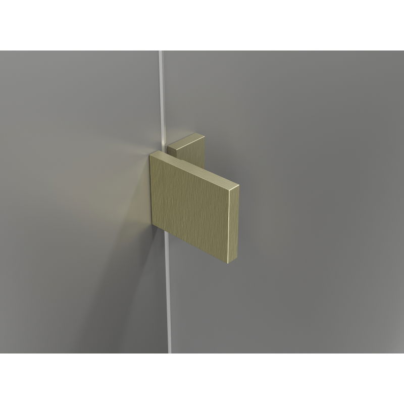 Mexen Lunar L Duo cabină de duș pivotantă stânga 120 x 105 cm, transparent, auriu periat - 834L-120L-105P-55-00