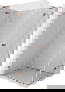 Mexen Lunar L Duo nyitható zuhanykabin balos 80 x 70 cm, átlátszó, rózsaarany - 834L-080L-070P-60-00