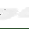 Mexen Lotos szabadon álló kád 170 x 75 cm, fehér, gun gray kefélt túlfolyóval - 52051707700-66