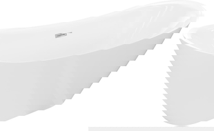 Mexen Lotos cadă freestanding 180 x 75 cm, albă, preaplin crom - 52051807700-01