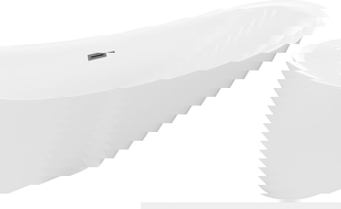 Mexen Lotos cadă freestanding 180 x 75 cm, albă, preaplin gun metal - 52051807700-95