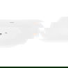 Mexen Lotos cadă de baie freestanding 180 x 75 cm, albă/neagră, preaplin cupru periat - 52051807775-65