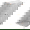 Paravan de duș cu balamale Mexen Lunar Duo 115 x 85 cm, transparent, cupru periat - 834-115L-085P-65-00
