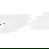 Mexen Lotos cadă de baie freestanding 180 x 75 cm, albă/neagră, preaplin negru - 52051807775-70