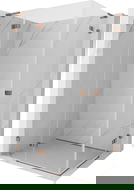 Mexen Lunar L Duo nyitható zuhanykabin balos 110 x 75 cm, átlátszó, rózsaarany - 834L-110L-075P-60-00