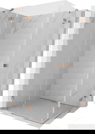 Mexen Lunar Duo cabină de duș cu ușă stângă 115 x 105 cm, transparent, cupru periat - 834-115L-105P-65-00