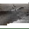 Cabină de duș cu uși batante Mexen Lunar Duo 80 x 80 cm, transparentă, gri armă periat - 834-080L-080P-66-00