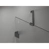 Mexen Lunar Duo zuhanykabin ajtós bal 100 x 75 cm, átlátszó, gun gray kefe - 834-100L-075P-66-00