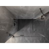 Mexen Lunar Duo cabină de duș batantă stânga 110 x 75 cm, transparent, gri oțel periat - 834-110L-075P-66-00