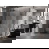 Mexen Lunar Duo nyíló zuhanykabin 115 x 105 cm, átlátszó, gun metal szálcsiszolt - 834-115L-105P-66-00