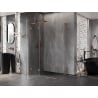 Cabină de duș cu balamale Mexen Lunar L Duo 105 x 70 cm, transparentă, cupru periat - 834L-105L-070P-65-00