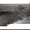 Mexen Lunar Duo cabină de duș cu uși batante 100 x 70 cm, transparent, negru - 834-100L-070P-70-00