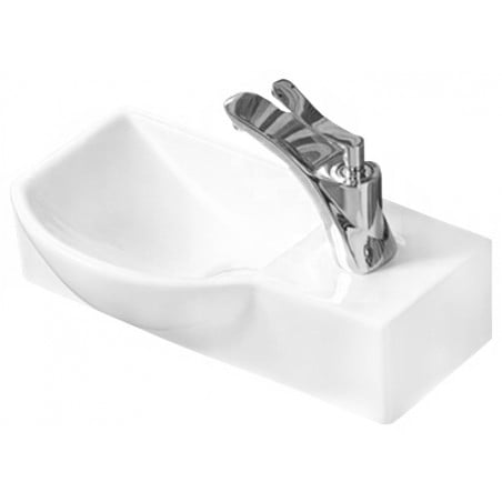 Mexen Hugo chiuvetă incastrată pe blat stânga 40 x 22 cm, albă - 21254000L