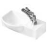 Mexen Hugo chiuvetă pe blat stânga 40 x 22 cm, albă - 21254000L