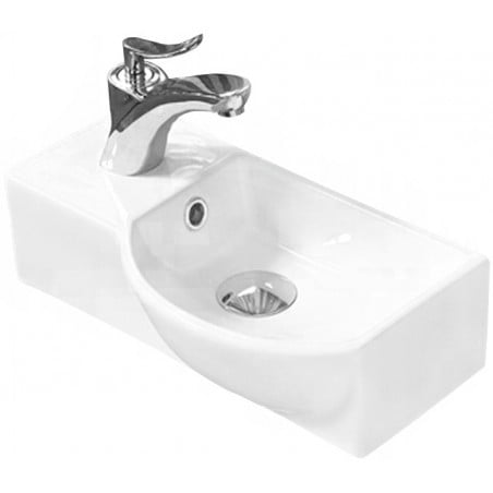 Mexen Hugo chiuvetă de blat dreaptă 40 x 22 cm, albă - 21254000R