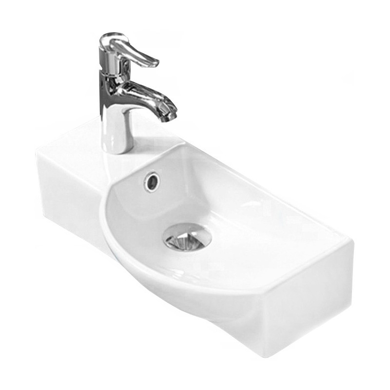Mexen Hugo chiuvetă de blat dreaptă 45 x 24 cm, albă - 21254500R
