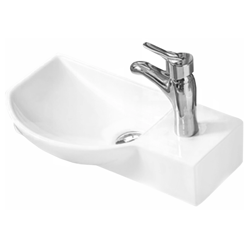 Mexen Hugo chiuvetă de blat stânga 45 x 24 cm, albă - 21254500L