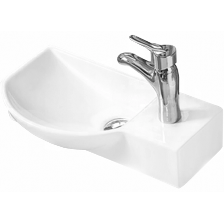 Mexen Hugo chiuvetă de blat stânga 45 x 24 cm, albă - 21254500L