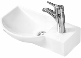 Mexen Hugo chiuvetă pe blat stânga 45 x 24 cm, albă - 21254500L