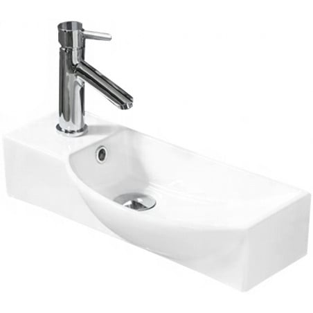 Mexen Hugo chiuvetă pe blat dreapta 50 x 23 cm, albă - 21255000R