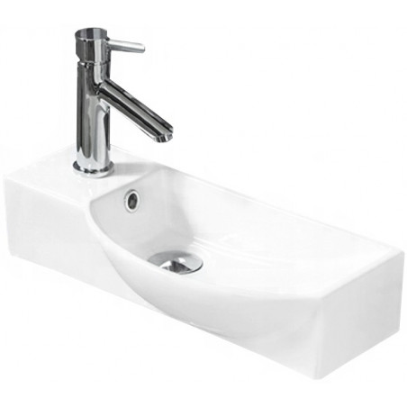 Mexen Hugo lavoar de blat dreapta 50 x 23 cm, alb - 21255000R