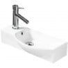 Mexen Hugo chiuvetă pe blat dreapta 50 x 23 cm, albă - 21255000R