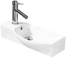 Mexen Hugo lavoar de blat dreapta 50 x 23 cm, alb - 21255000R