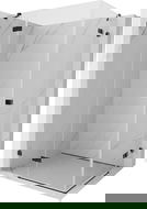 Mexen Lunar Duo balosztály nyitható bal 120 x 115 cm, átlátszó, fekete - 834-120L-115P-70-00