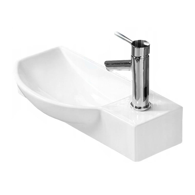 Mexen Hugo balra szerelhető mosdó 50 x 23 cm, fehér - 21255000L