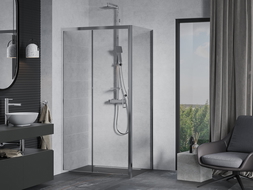 Mexen Apia cabină de duș extensibilă 100 x 80 cm, transparent, Crom - 840-100-080-01-00