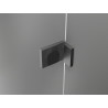 Mexen Lunar L Duo balos zuhanykabin balos bal 85 x 75 cm, átlátszó, fegyverszürke kefe - 834L-085L-075P-66-00
