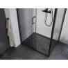 Mexen Apia cabină de duș extensibilă 100 x 70 cm, transparent, Neagră - 840-100-070-70-00