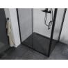 Mexen Apia cabină de duș extensibilă 100 x 80 cm, transparent, Neagră - 840-100-080-70-00