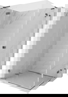 Mexen Lunar L Duo nyíló zuhanykabin balos 100 x 75 cm, átlátszó, kefe szürke - 834L-100L-075P-66-00