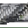 Mexen Apia cabină de duș extensibilă 120 x 70 cm, transparent, Neagră - 840-120-070-70-00