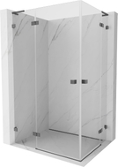 Mexen Lunar L Duo cabină de duș batantă stânga 110 x 95 cm, transparent, gri tun bufat - 834L-110L-095P-66-00